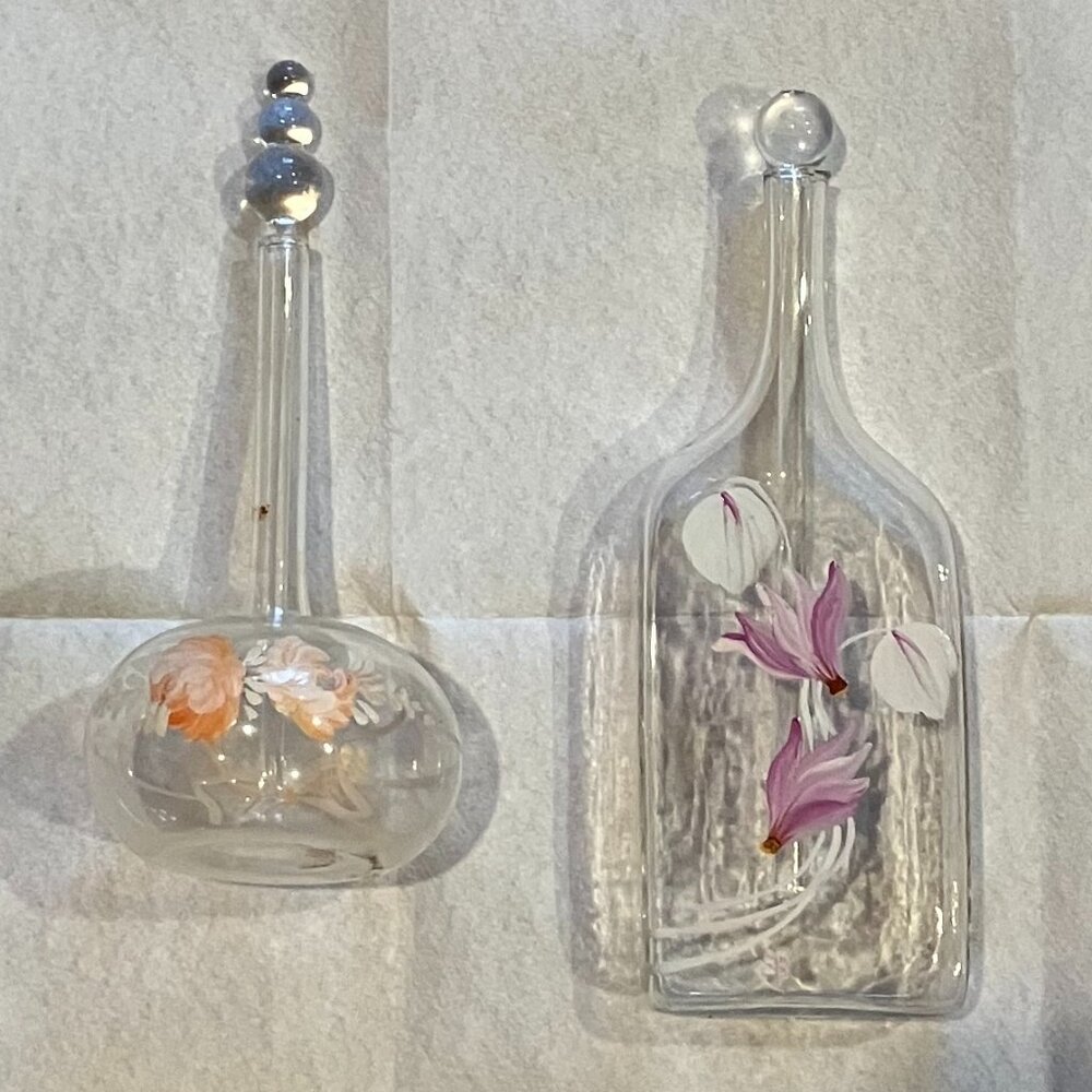 Italian Handpainted Pefume Decanters
